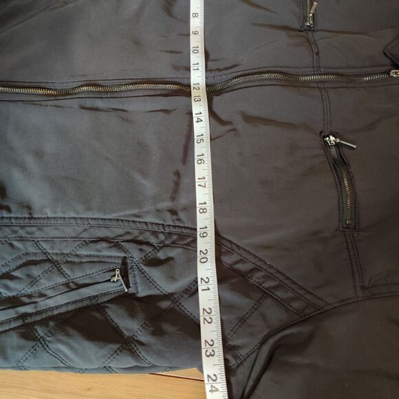 Michael Brandon Men's XLarge Jacket Black Racing Motorcycle Style Bomber Quilted - Picture 11 of 16